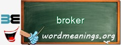 WordMeaning blackboard for broker
